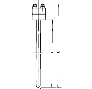 WRP-100鉑銠熱電偶測(cè)溫元件安裝圖片