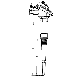 WREN-631固定螺紋錐形套管耐磨熱電偶安裝圖片