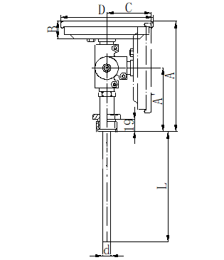 WSS-381可動外螺紋萬向雙金屬溫度計安裝圖片