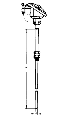 WRCK-221固定卡套螺紋鎧裝熱電偶安裝圖片