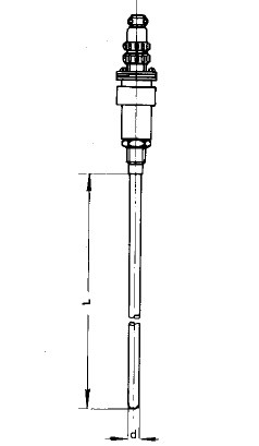 WZPK-163S無(wú)固定插座式鎧裝鉑熱電阻安裝圖片