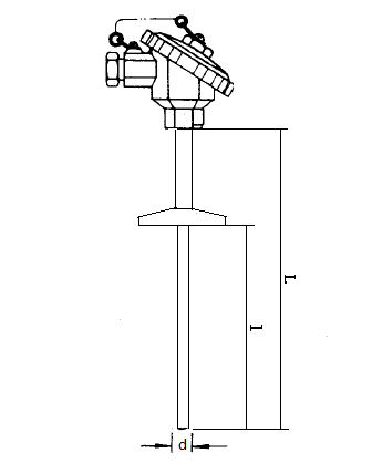 WZP-230T衛(wèi)生型卡盤裝配式熱電阻安裝圖片