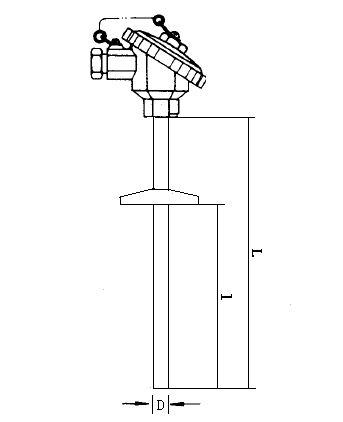 WZP-231T衛(wèi)生型卡盤裝配式熱電阻安裝圖片